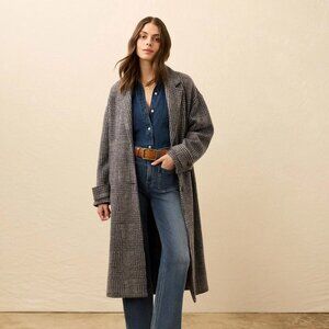 Faherty Atlantic Knit Coat - Moontide Glen Plaid